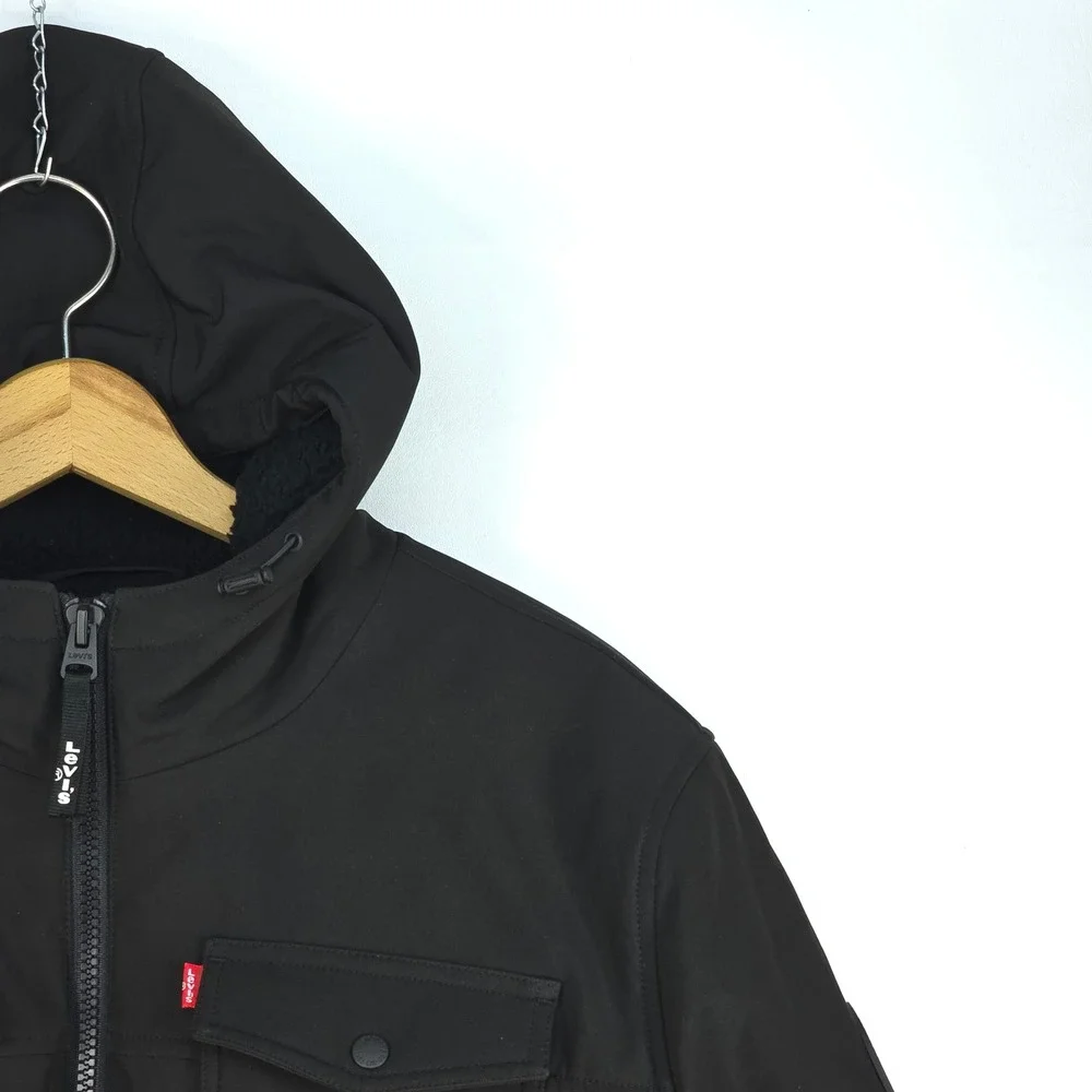 Levi's Parka Jacket Mens XXL Heavy Winter Field Coat Sherpa Lined Lumberjack USA